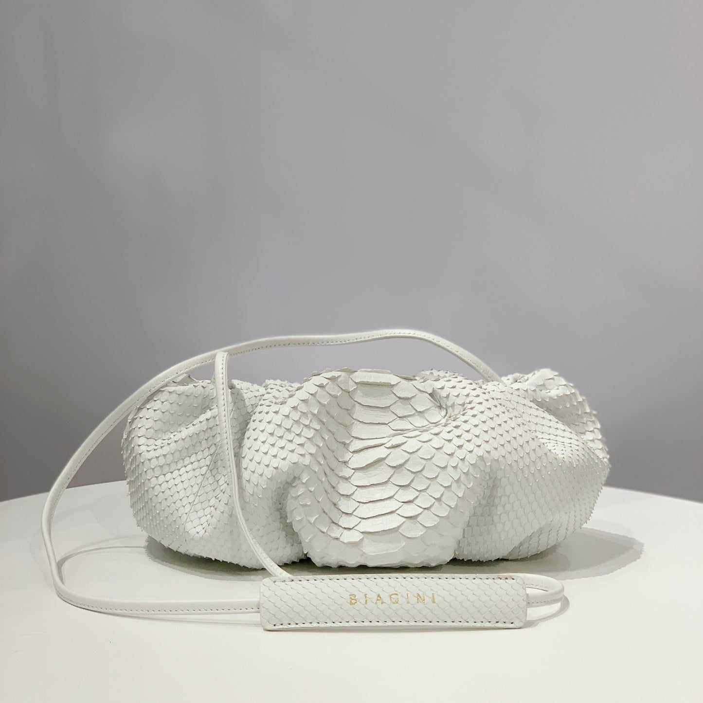 Biagini Pillow Niche Clutch Handbag in Python