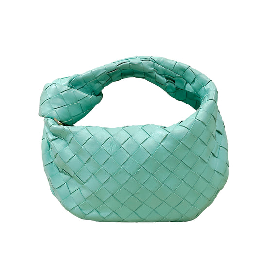 Bottega Veneta Mini Jodie Intrecciato Leather Top Handle Bag with Signature Knot