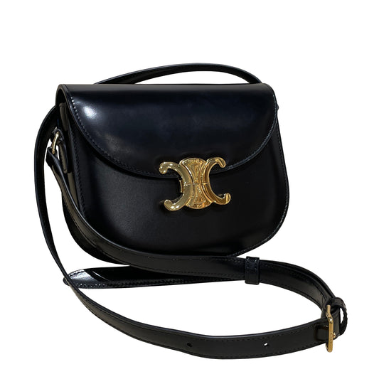 Celine Teen Besace Bag in Shiny Calfskin Leather