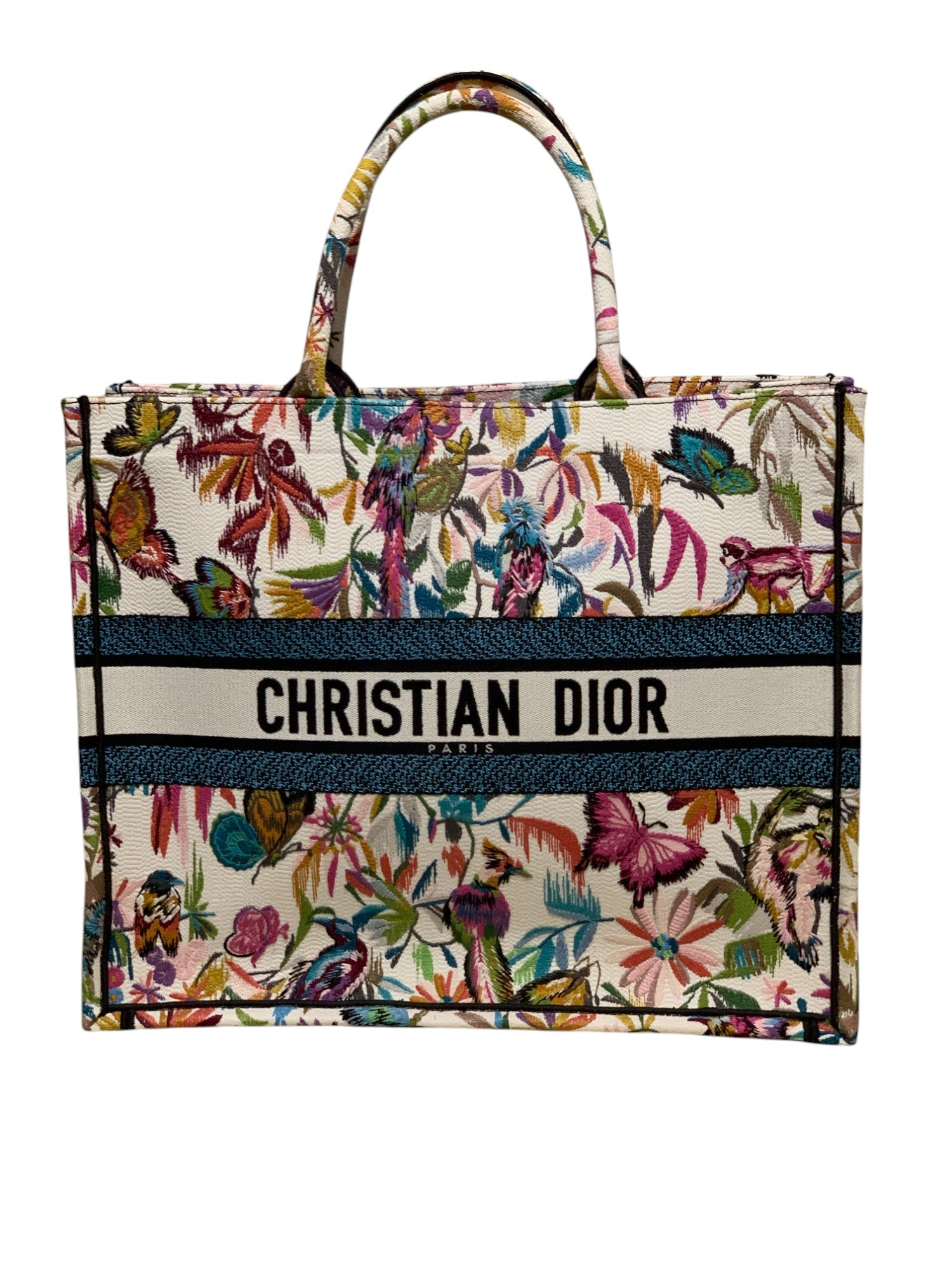 Dior Book Tote with Embroidered Dior Toile de Jouy Fantastica