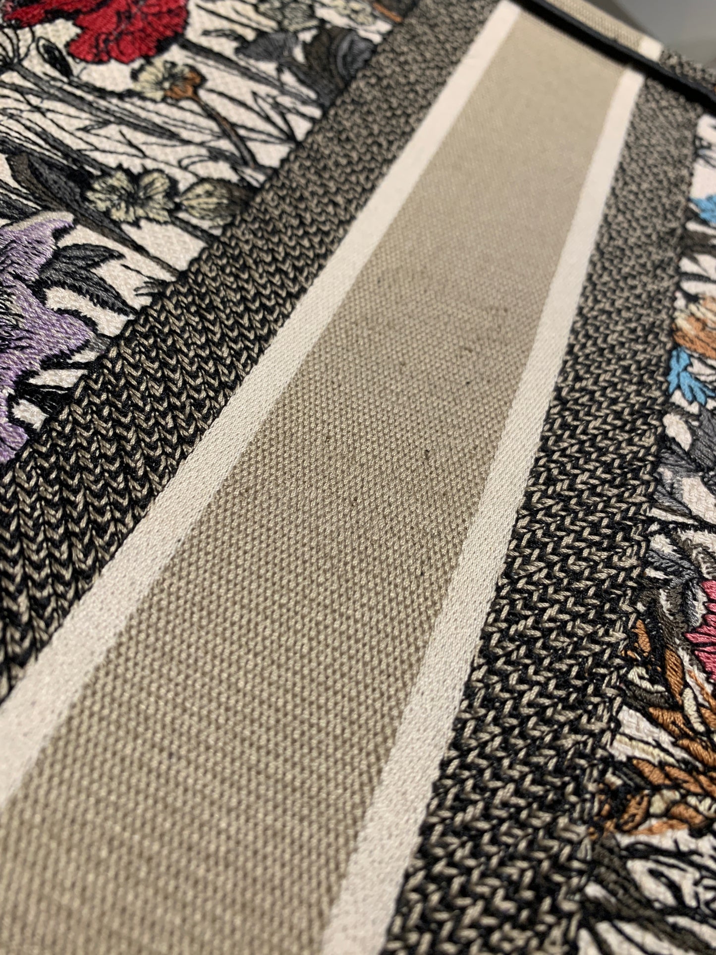 Dior Book Tote with Embroidered Dior Mille Fleurs Motif | Limited Edition