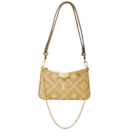 Louis Vuitton Easy Pouch On Strap in Giant Monogram Empreinte Leather with Broderies