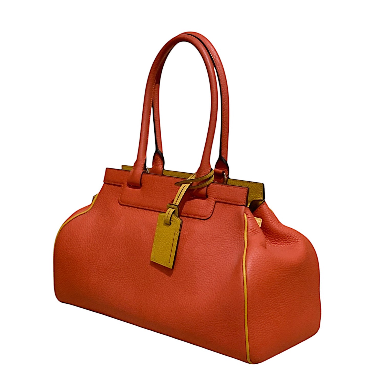 Moynat Pauline Bag in Grained Taurillon and Calfskin Leather