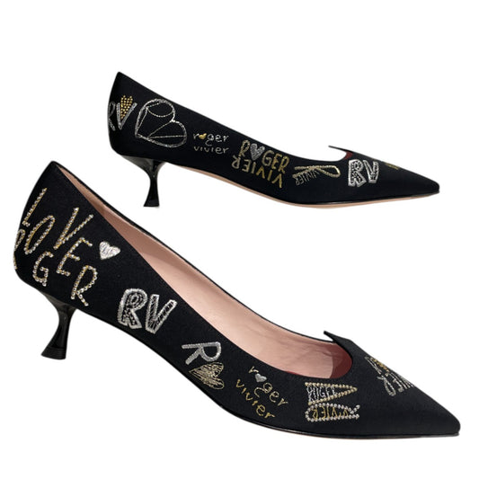Roger Vivier I Love Vivier Funny Love 45mm Low Heel Pumps