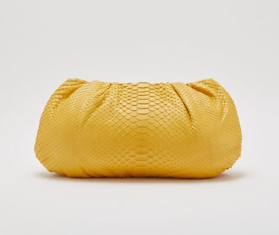 Biagini Pillow Niche Clutch Handbag in Python