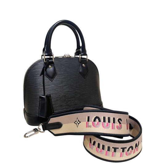 Louis Vuitton Alma BB Handbag in Epi Leather with Jacquard Strap