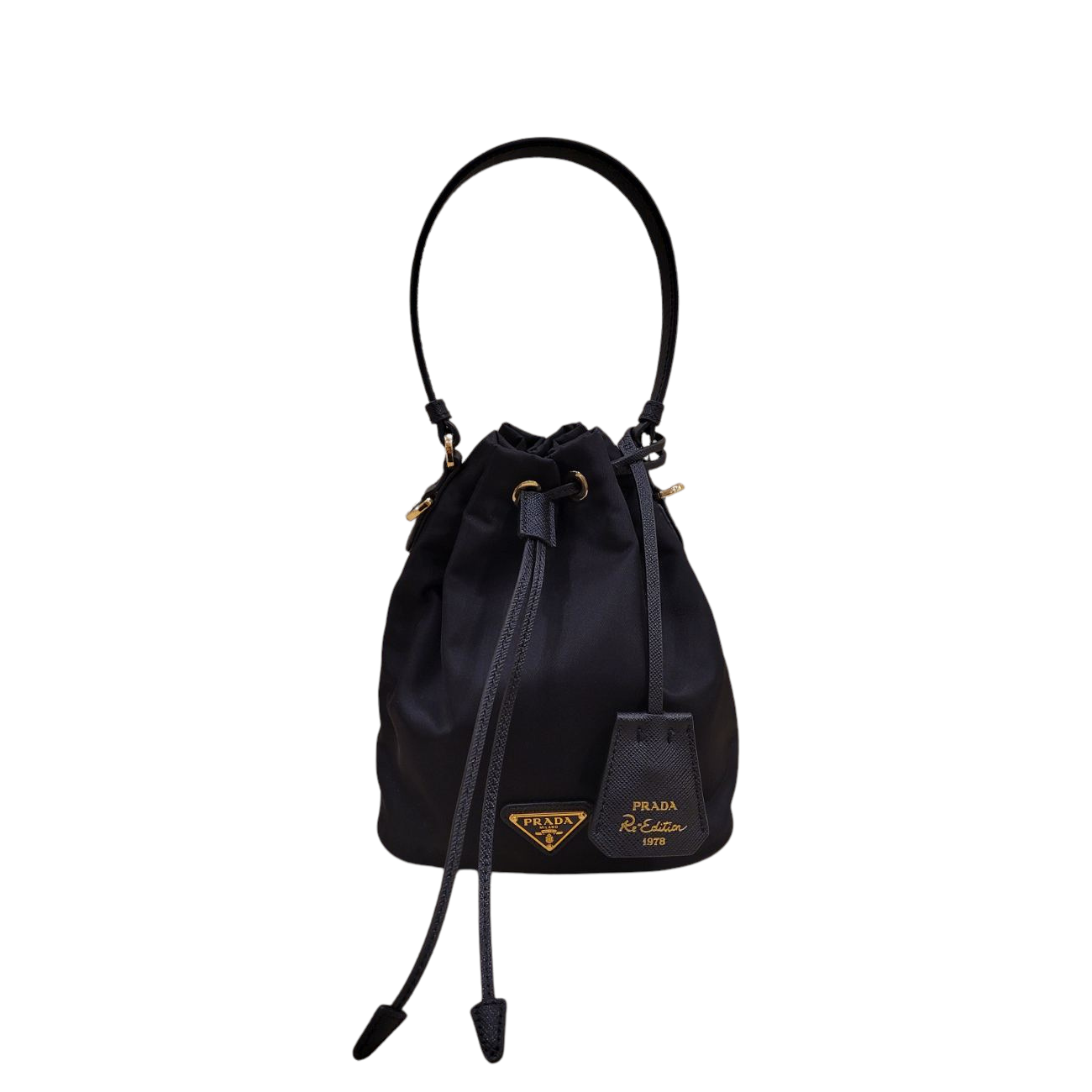 Prada Re-Edition 1978 Mini Re-Nylon Drawstring Bucket Bag