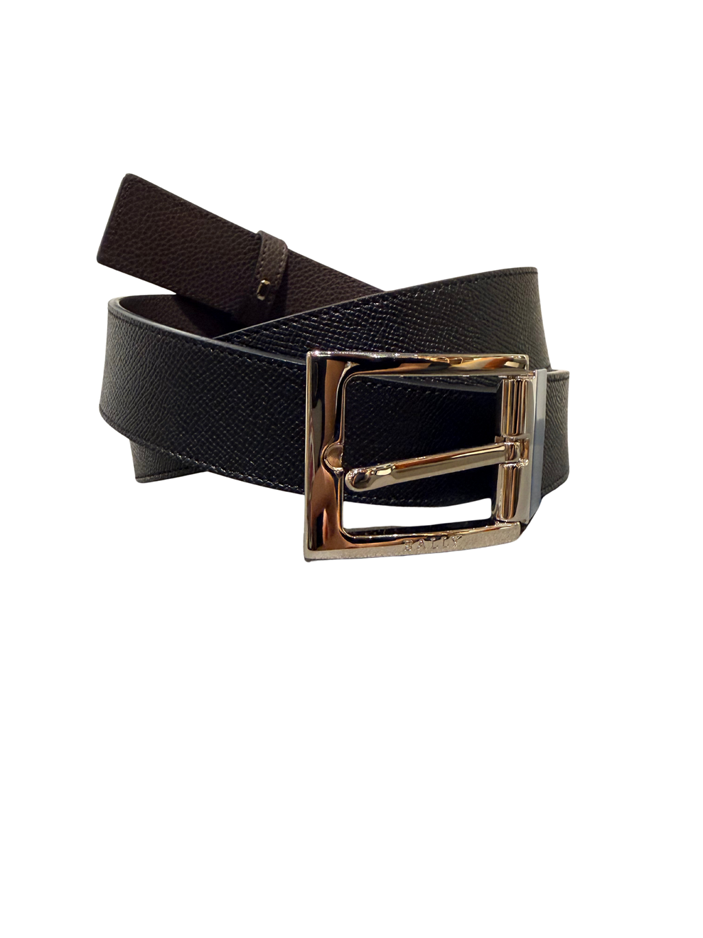 Bally Tonni 35 Bovine Split Leather Men's Belt - Reversible and Adjustable