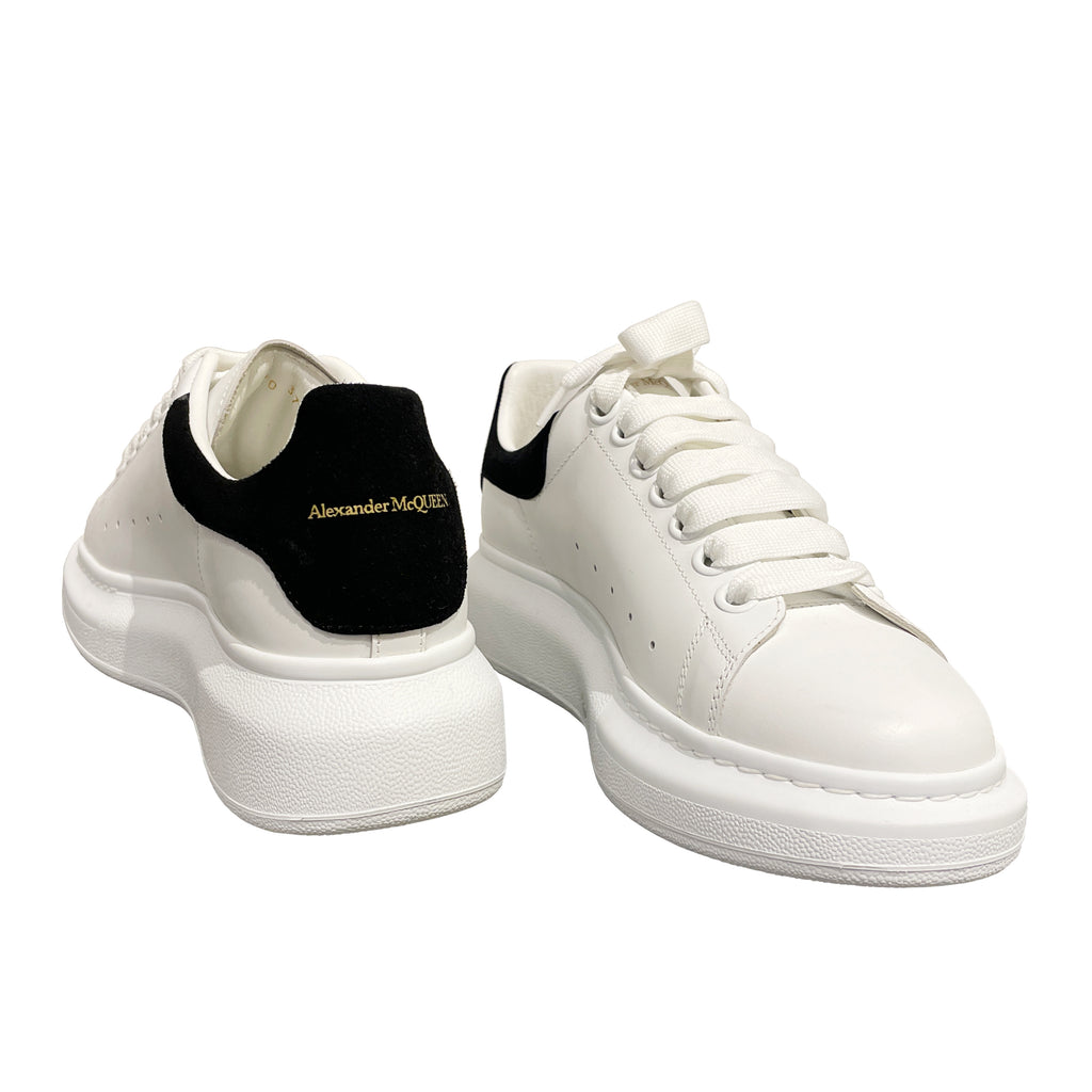 Alexander McQueen Women's Oversized Sneaker in Calf Leather and Suede