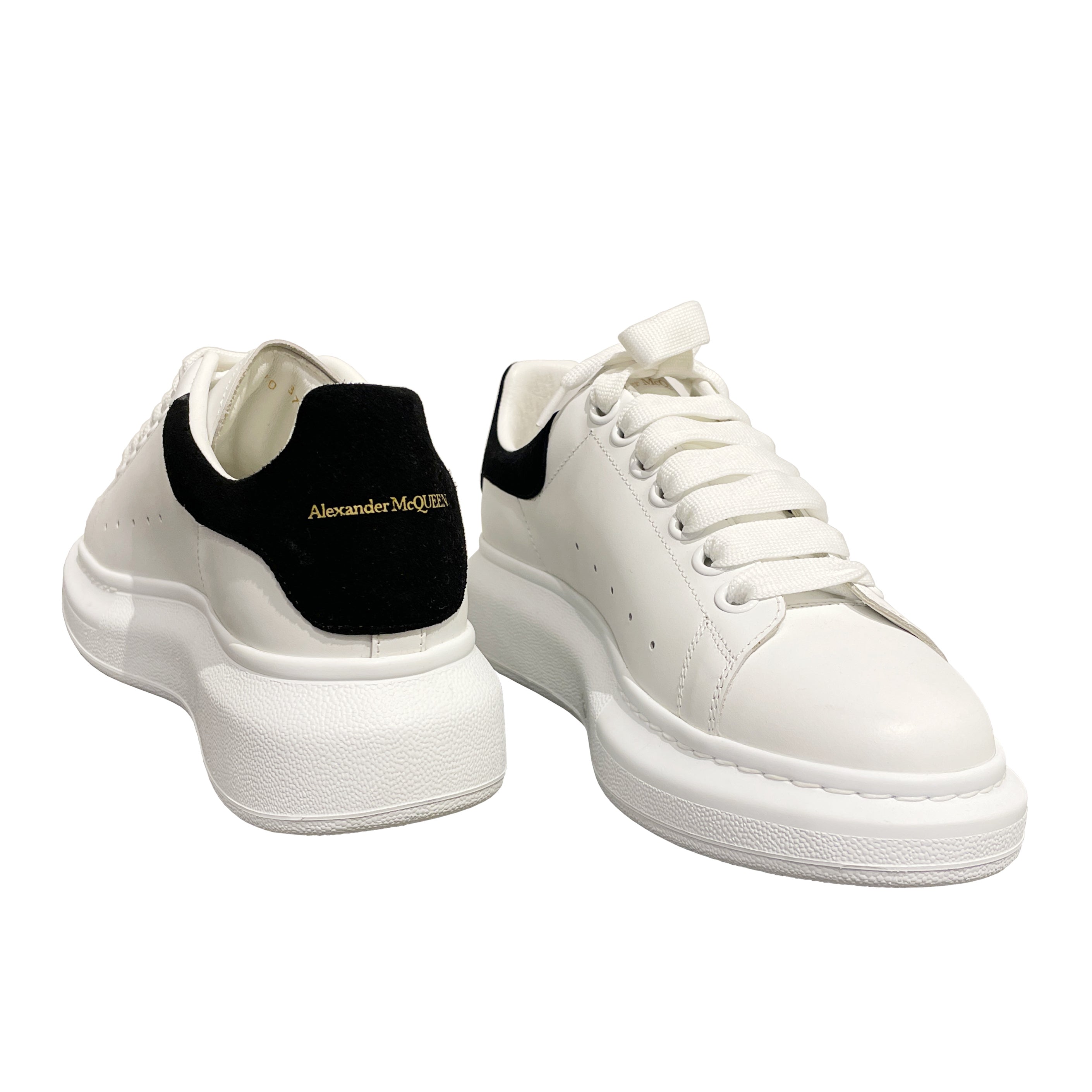 Alexander McQueen Women's Oversized Sneaker in Calf Leather and Suede