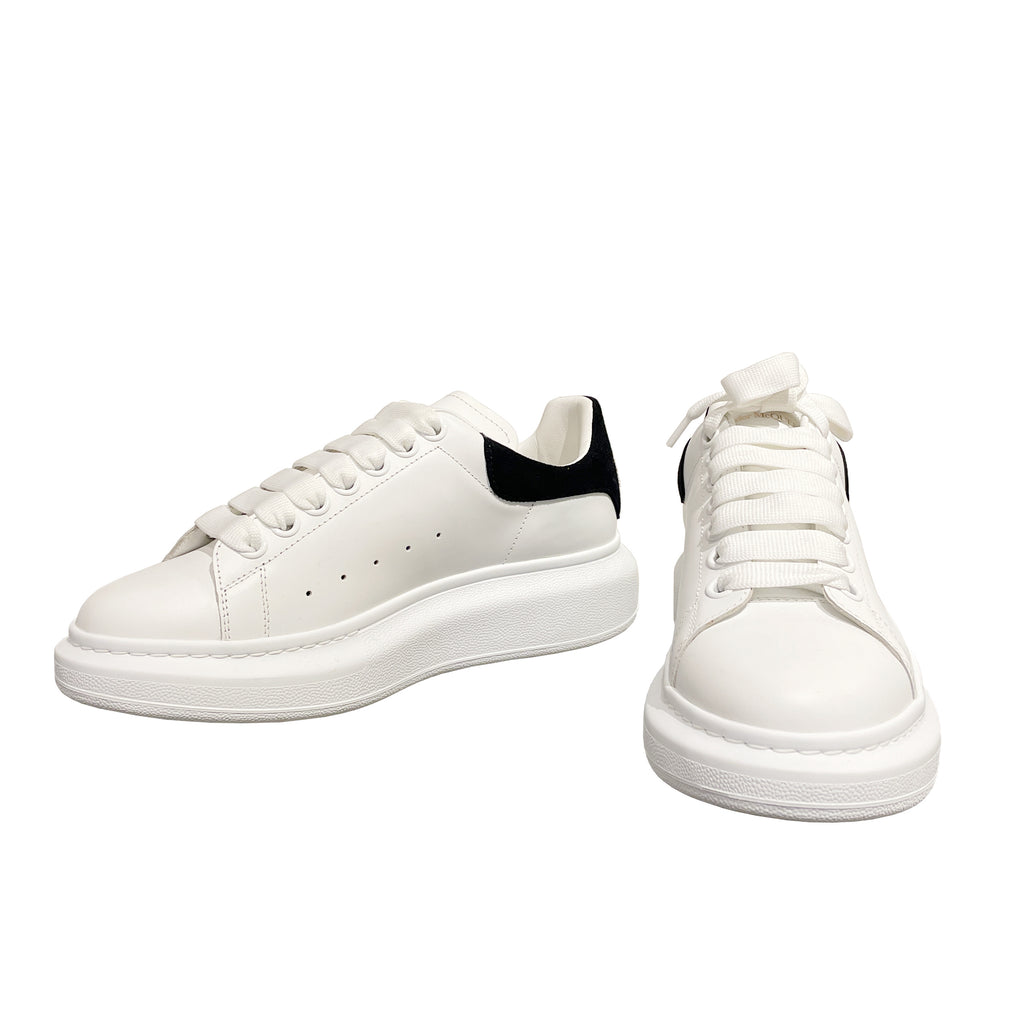 Alexander McQueen Women's Oversized Sneaker in Calf Leather and Suede