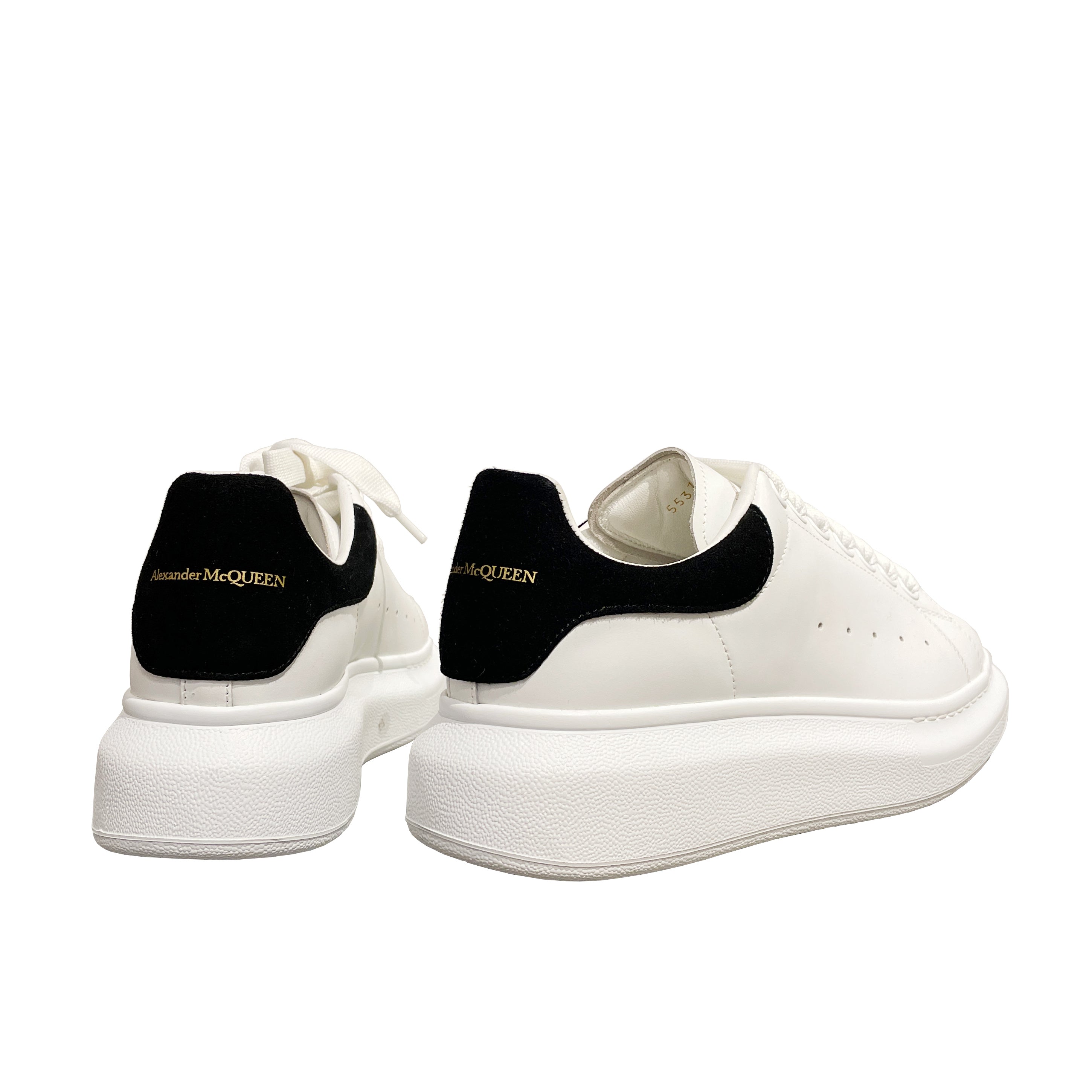 Alexander McQueen Women's Oversized Sneaker in Calf Leather and Suede