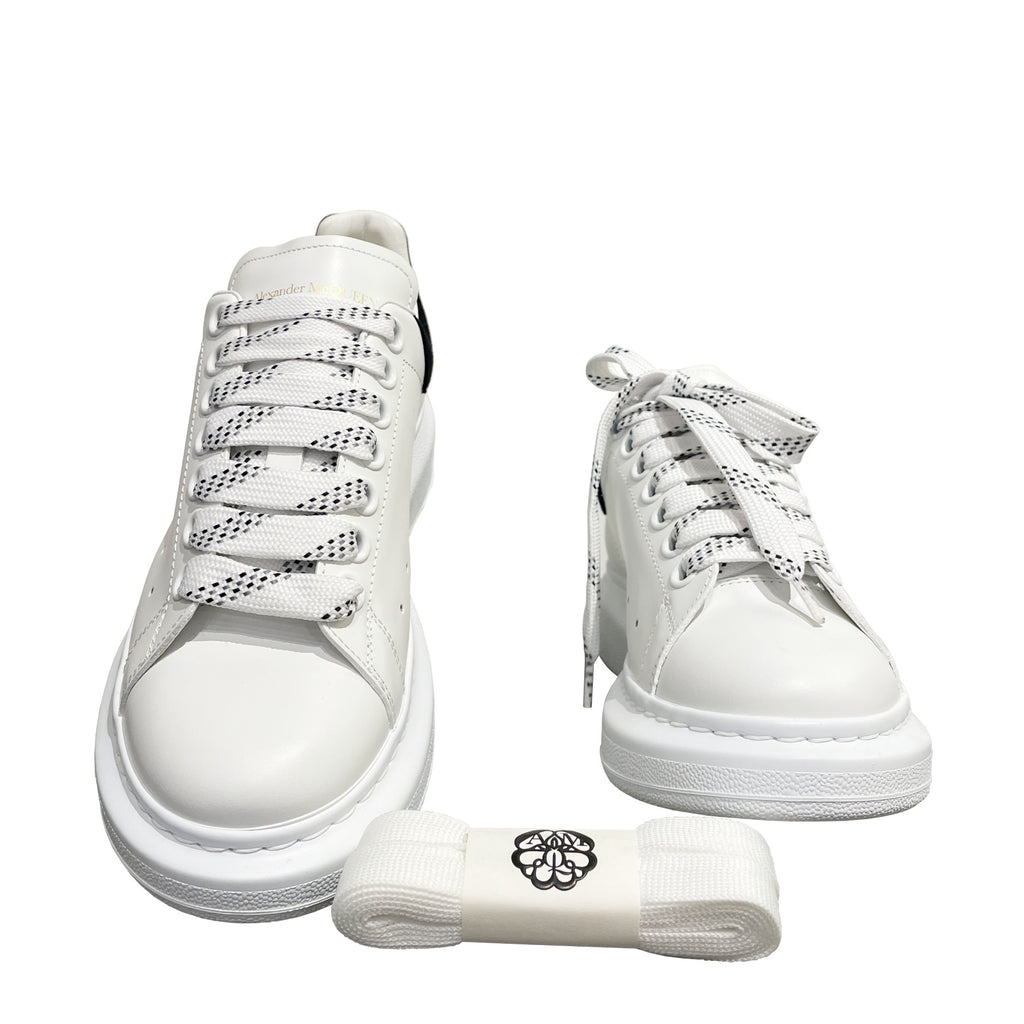 Alexander McQueen Women's Oversized Sneaker in Calf Leather and Suede