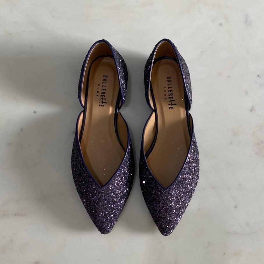 BALLERETTE GLITTERY FLATS - Size 36