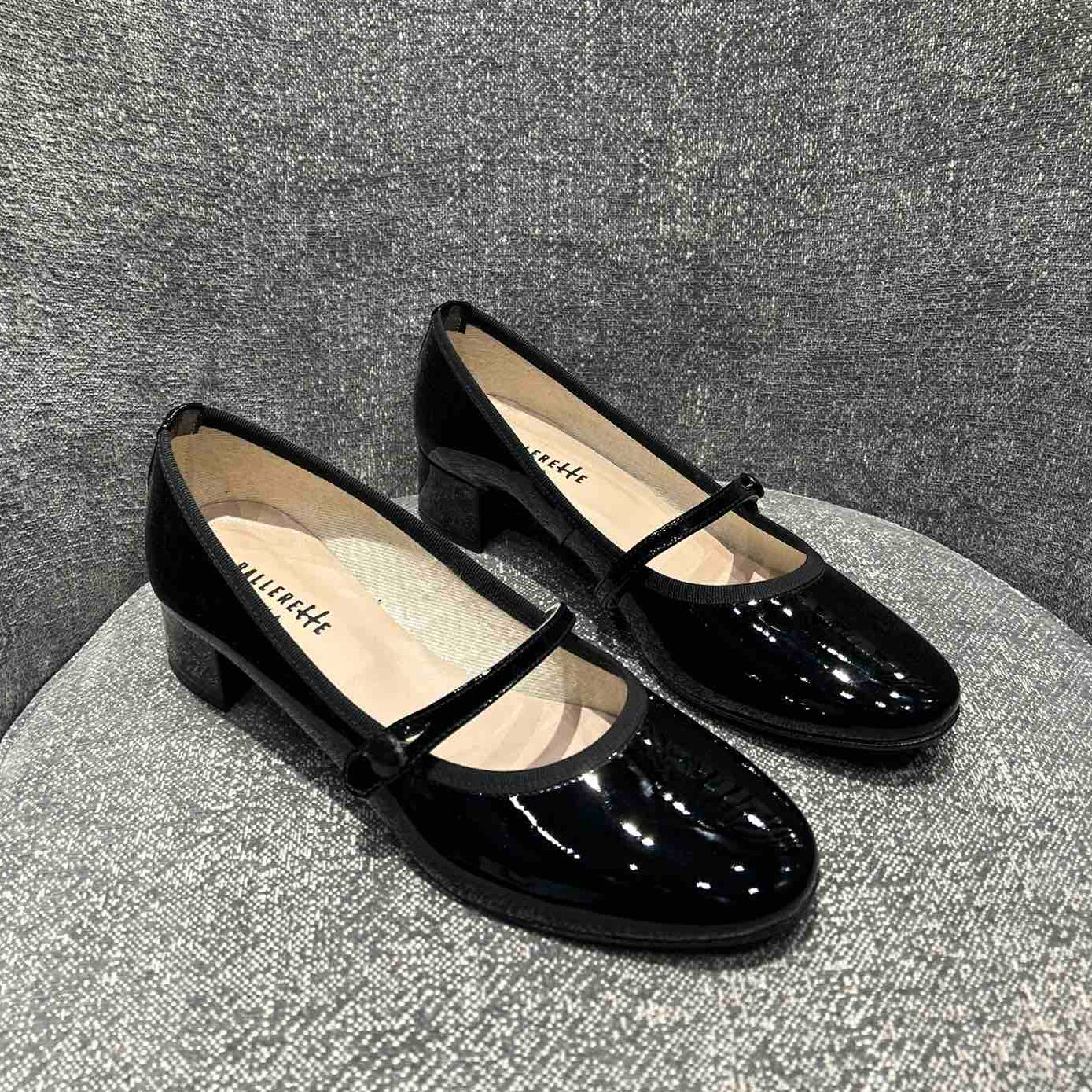 BallereTTe PATENT BLOCK HEEL - Size 40