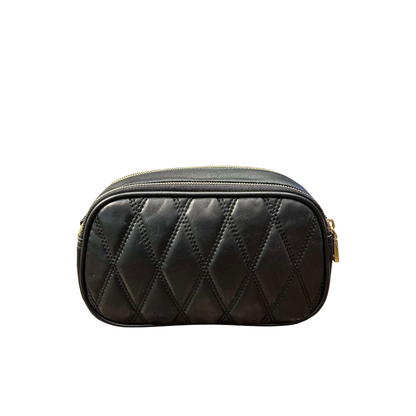 Bally Denni Leather Mini Crossbody Bag in Quilted Lambskin with Bally Ribbon