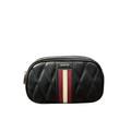 Bally Denni Leather Mini Crossbody Bag in Quilted Lambskin with Bally Ribbon