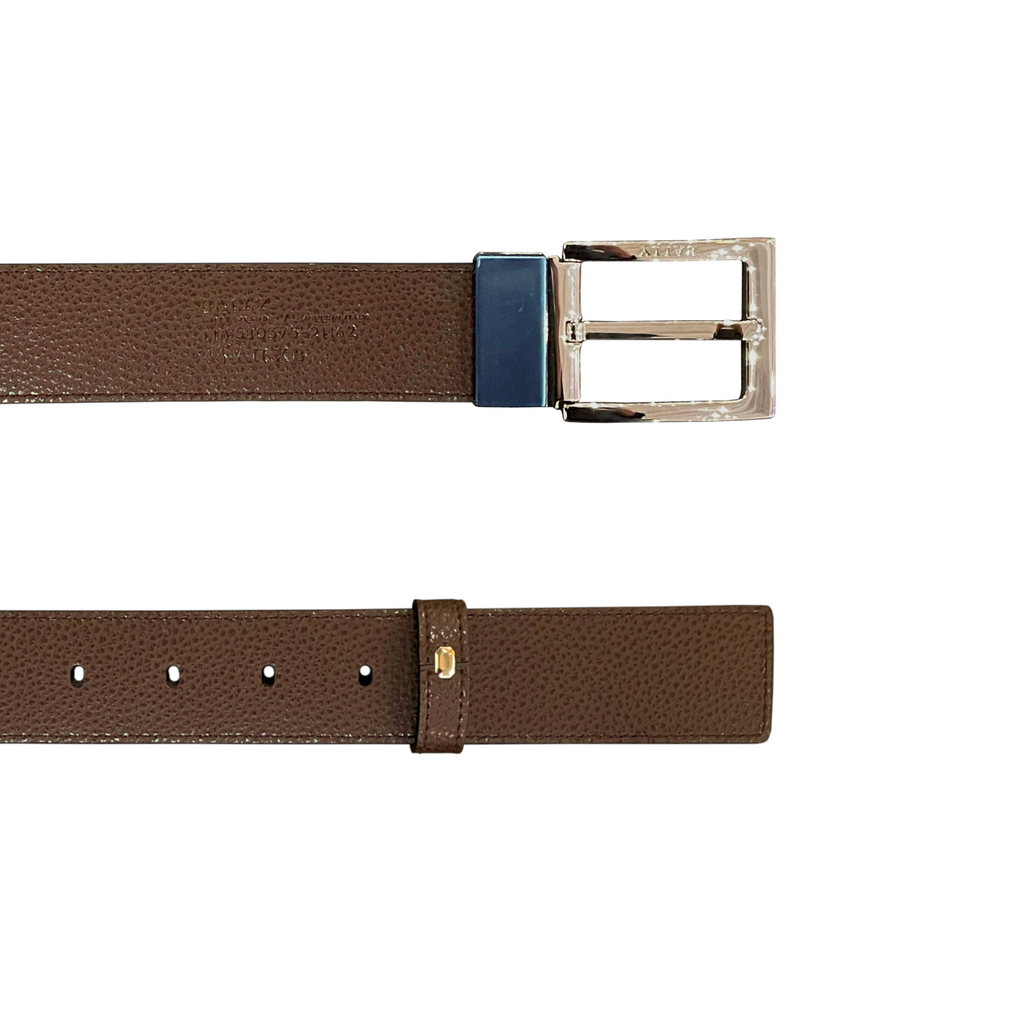 Bally Tonni 35 Bovine Split Leather Men's Belt - Reversible and Adjustable