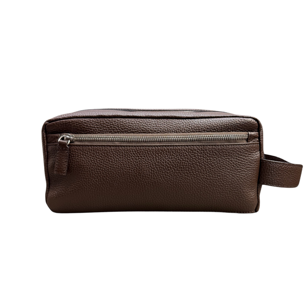 Biagini Travel Case in Grained Leather with Handle