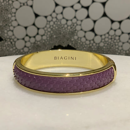 Biagini Python and Brass Bracelet