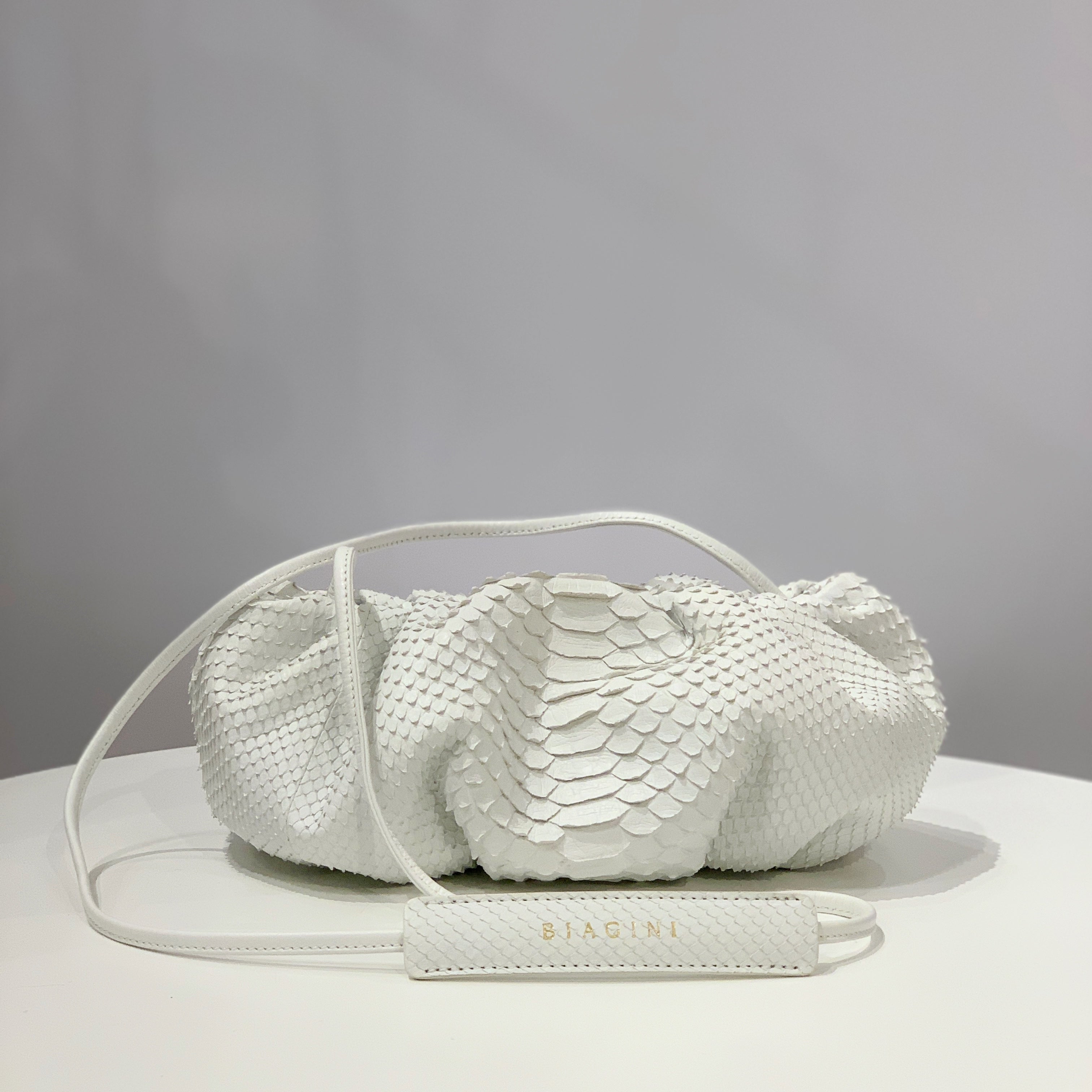 Biagini Pillow Niche Clutch Handbag in Python