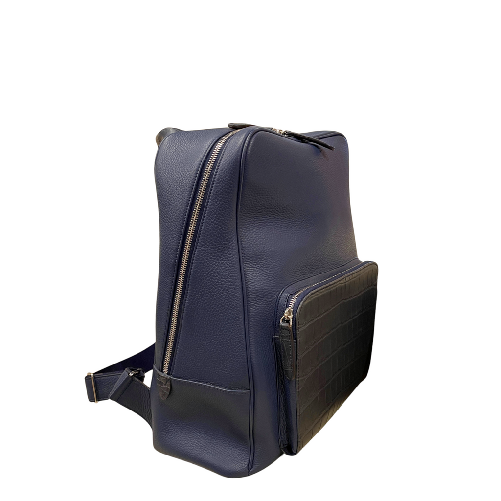 Biagini Tower Dubai Backpack in Crocodile and Leather