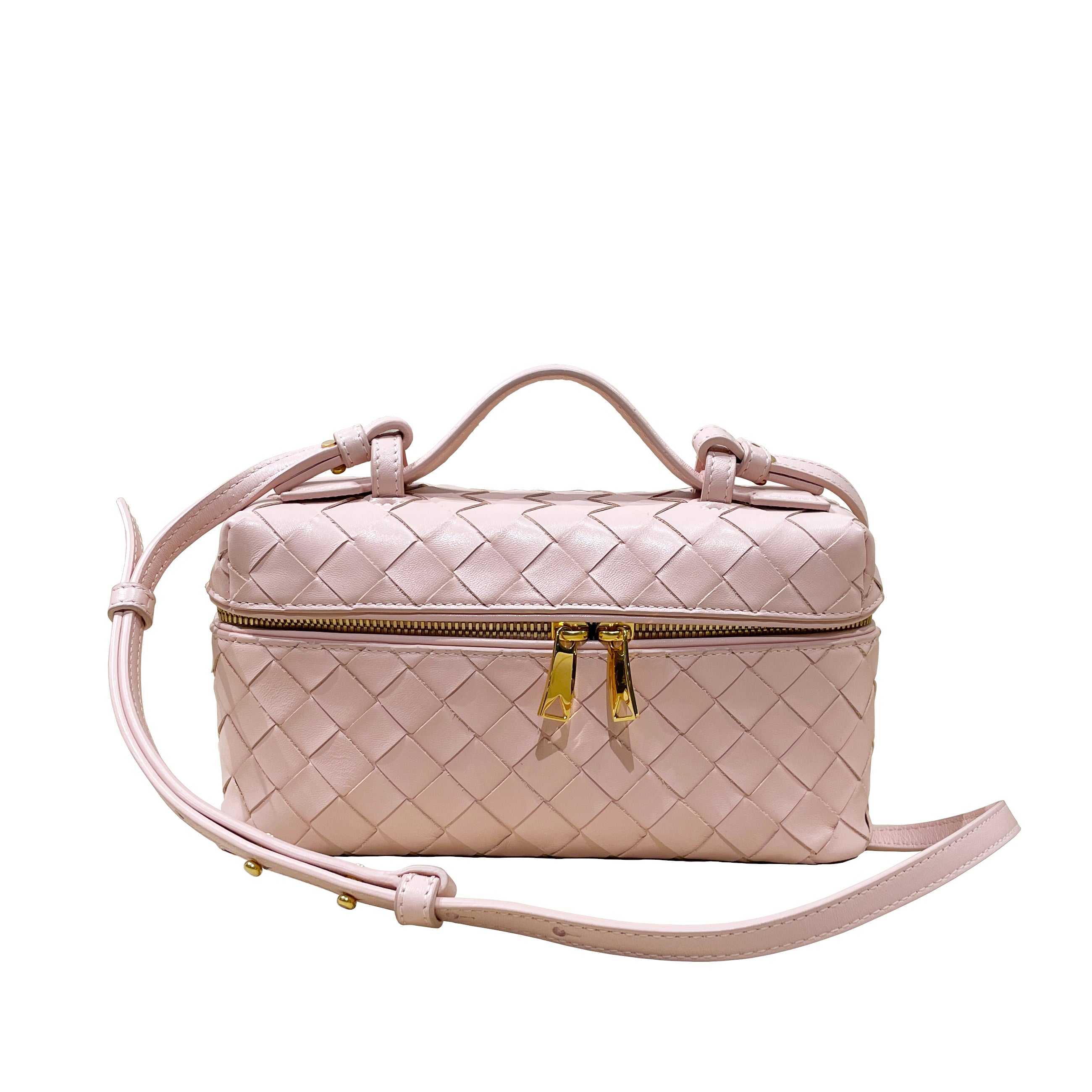 Bottega Veneta Bang Bang Intrecciato Leather Vanity Case with Detachable Strap