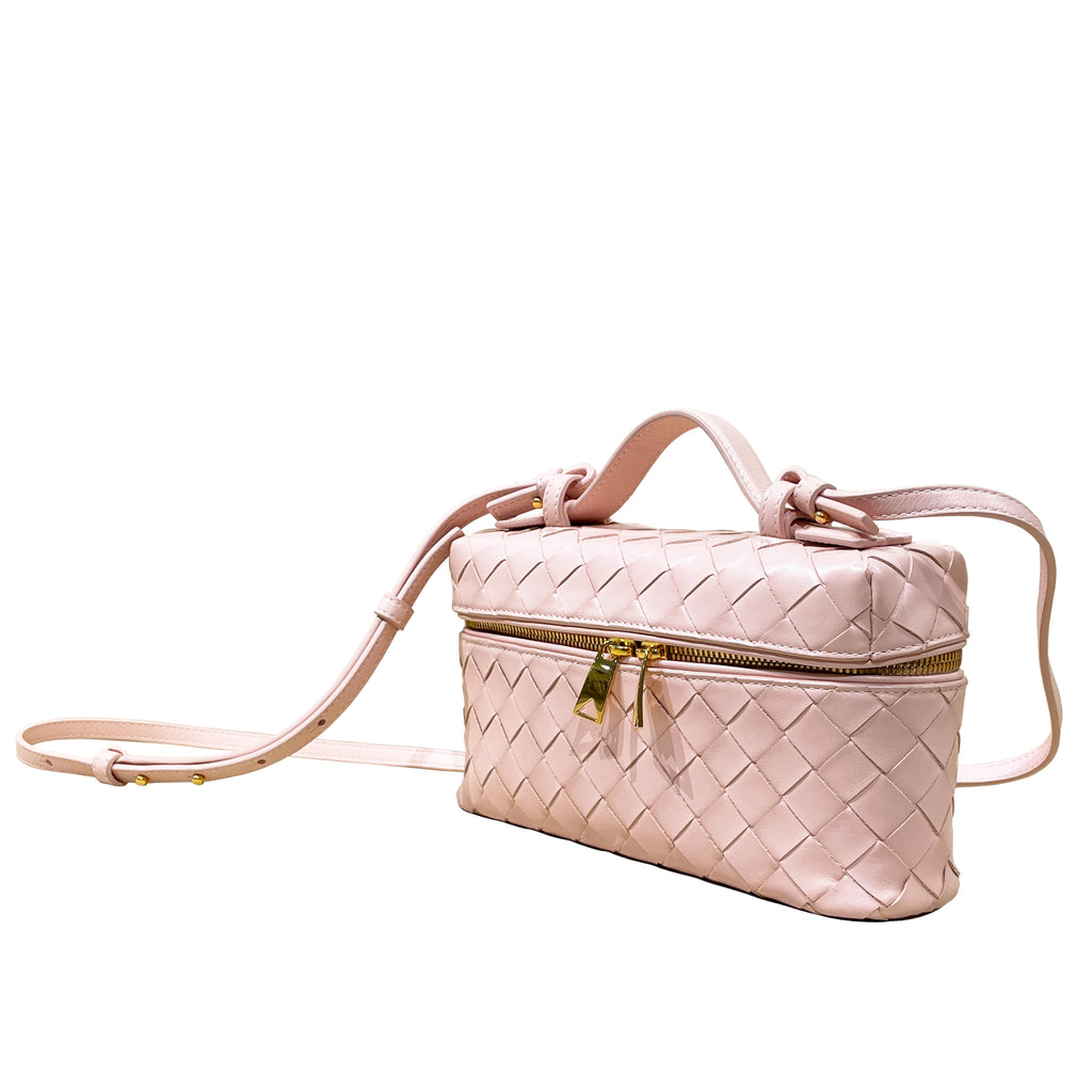 Bottega Veneta Bang Bang Intrecciato Leather Vanity Case with Detachable Strap