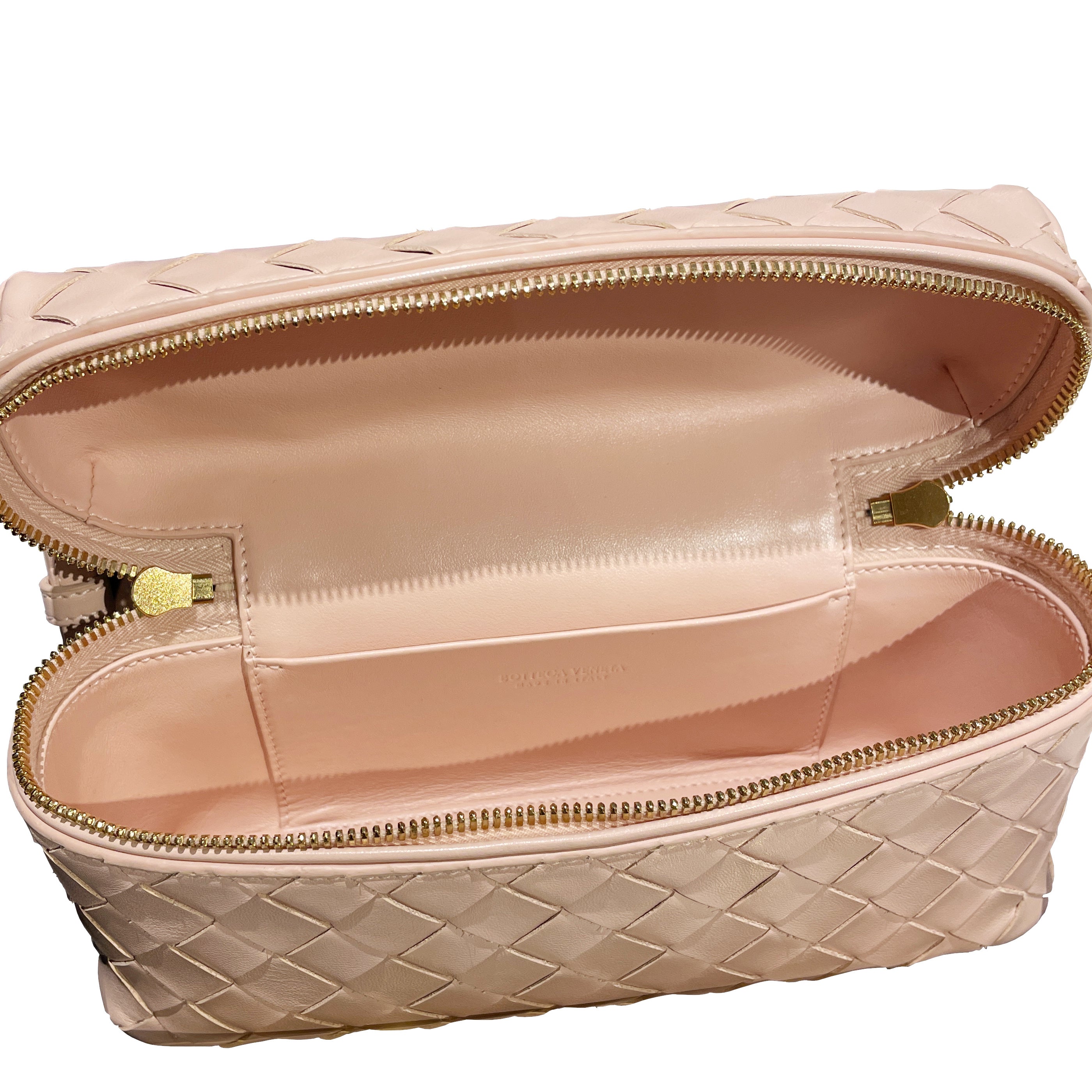 Bottega Veneta Bang Bang Intrecciato Leather Vanity Case with Detachable Strap