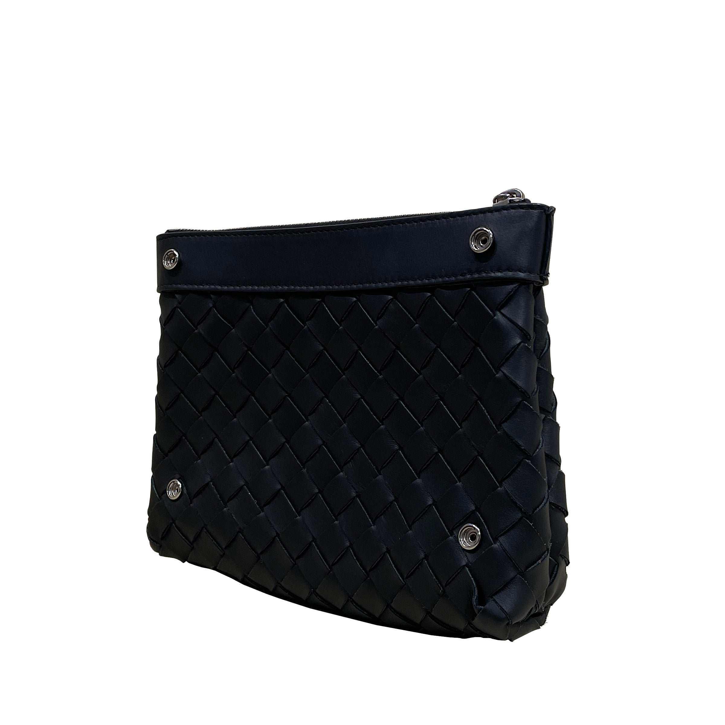 Bottega Veneta Intrecciato Leather Backpack with Detachable Pouch