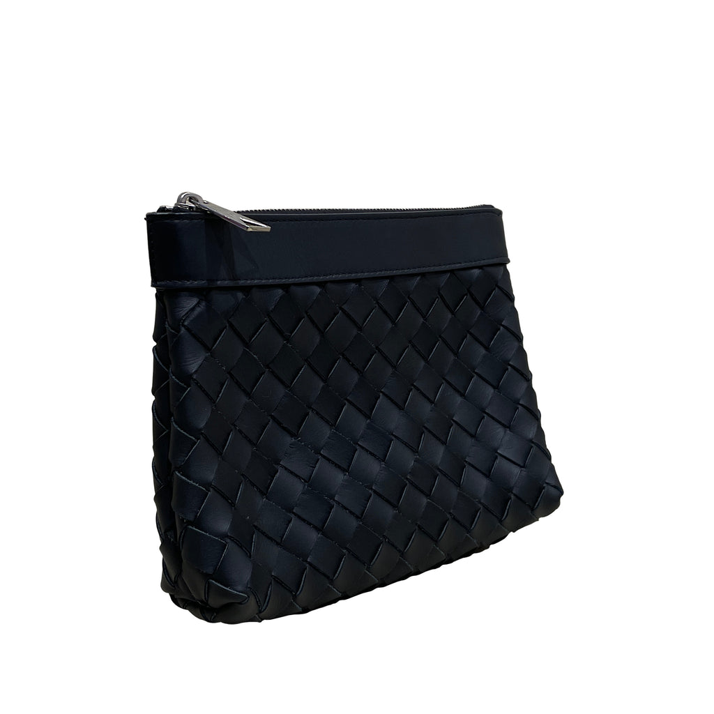 Bottega Veneta Intrecciato Leather Backpack with Detachable Pouch