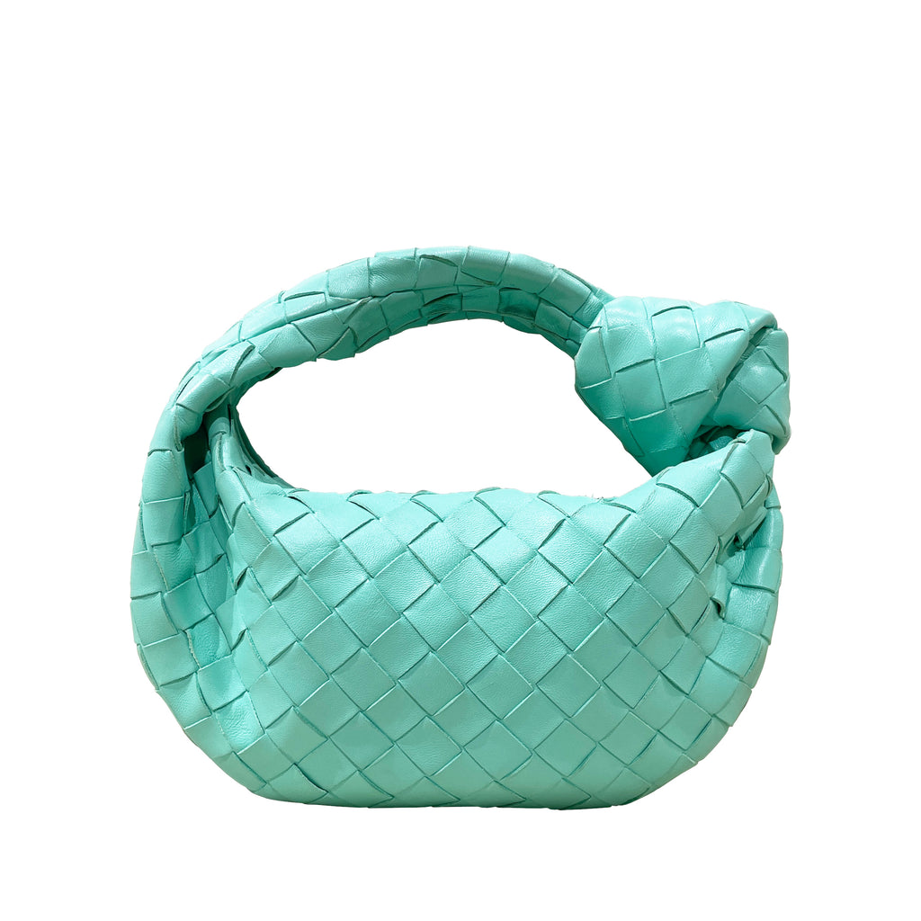 Bottega Veneta Mini Jodie Intrecciato Leather Top Handle Bag with Signature Knot