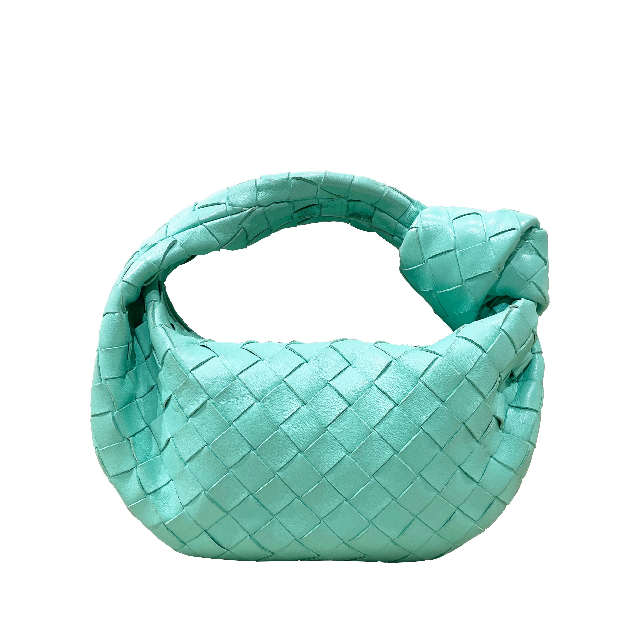 Bottega Veneta Mini Jodie Intrecciato Leather Top Handle Bag with Signature Knot