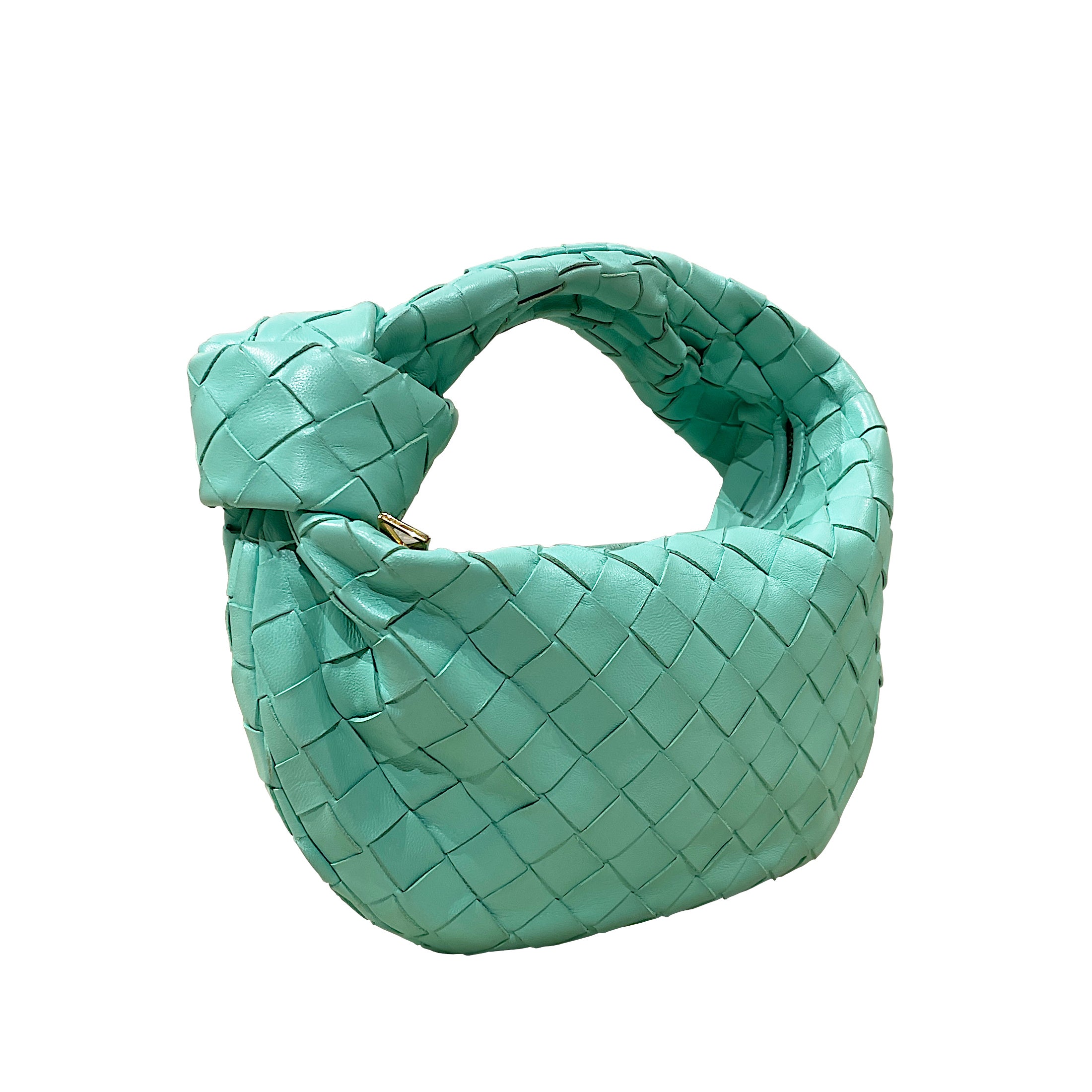 Bottega Veneta Mini Jodie Intrecciato Leather Top Handle Bag with Signature Knot