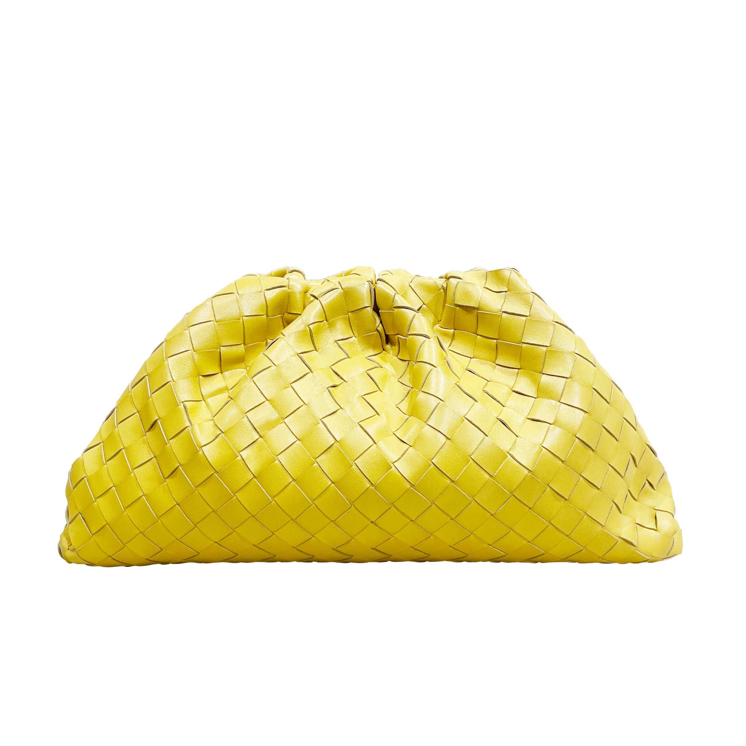 Bottega Veneta Pouch Intrecciato Leather Clutch