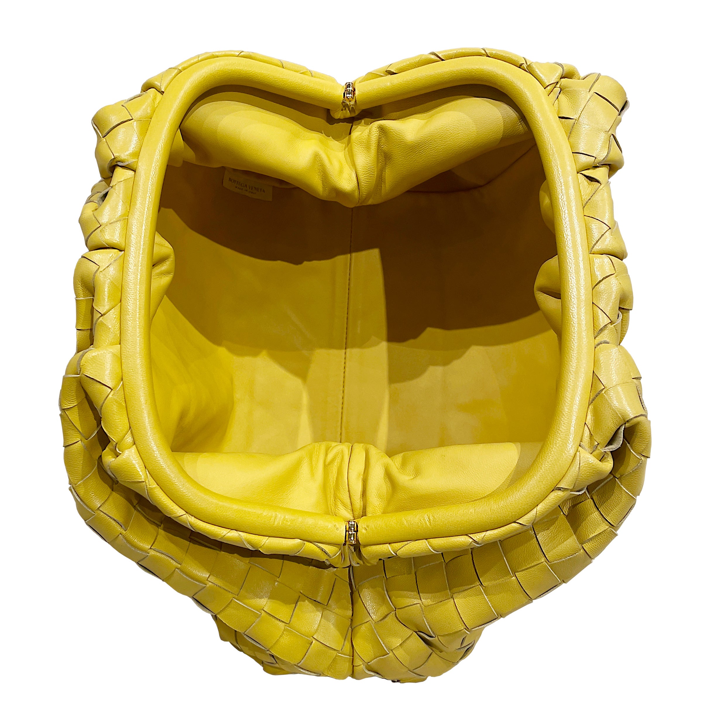 Bottega Veneta Pouch Intrecciato Leather Clutch