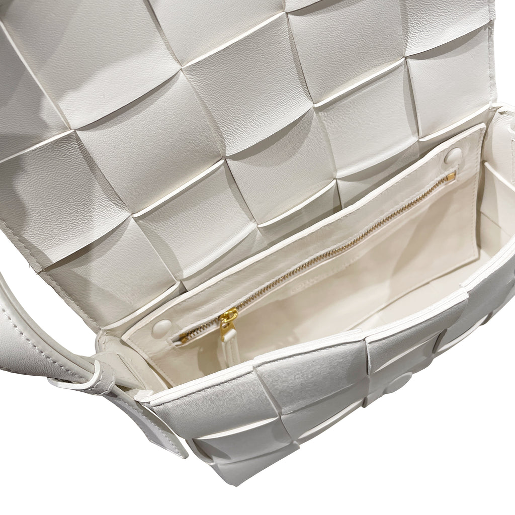 Bottega Veneta Cassette Intreccio Leather Cross-Body Bag