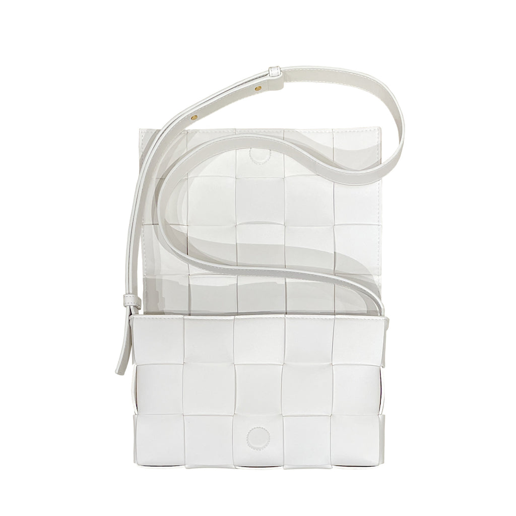 Bottega Veneta Cassette Intreccio Leather Cross-Body Bag