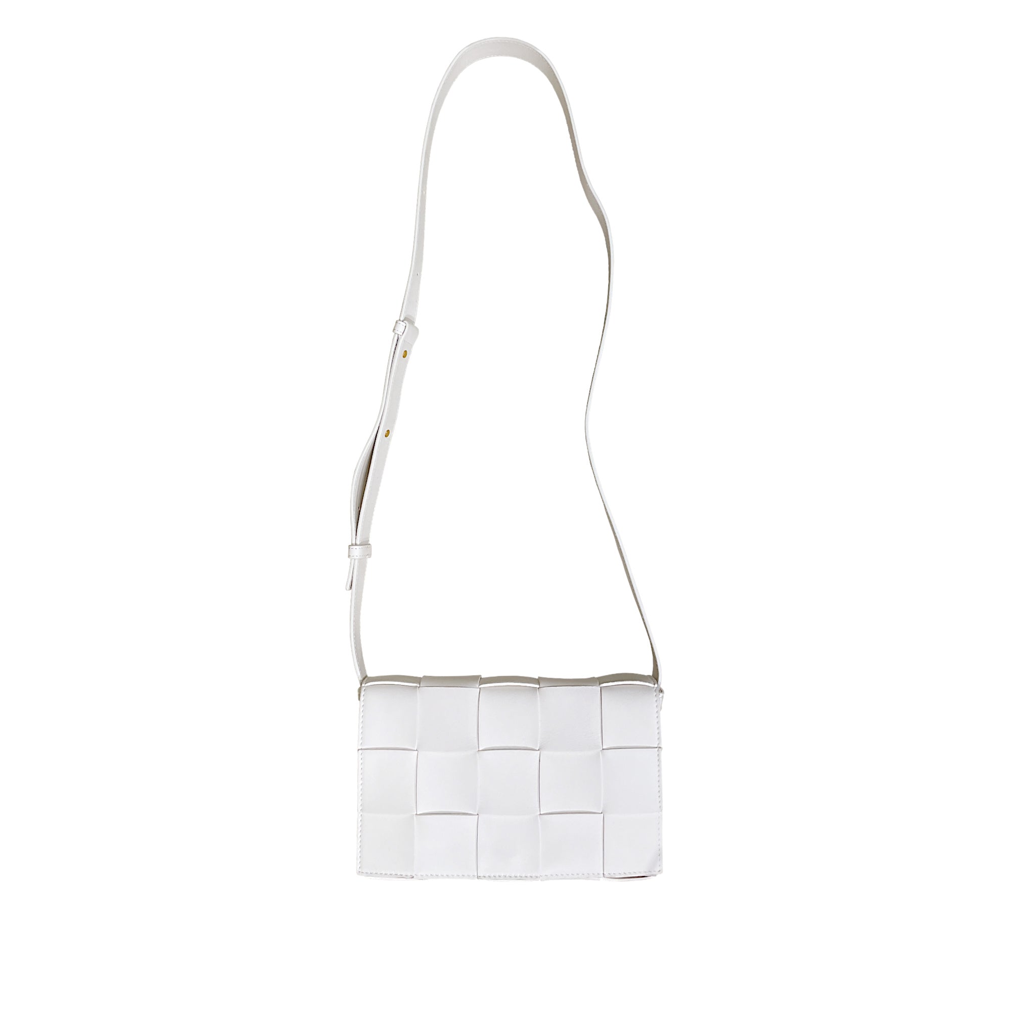Bottega Veneta Cassette Intreccio Leather Cross-Body Bag