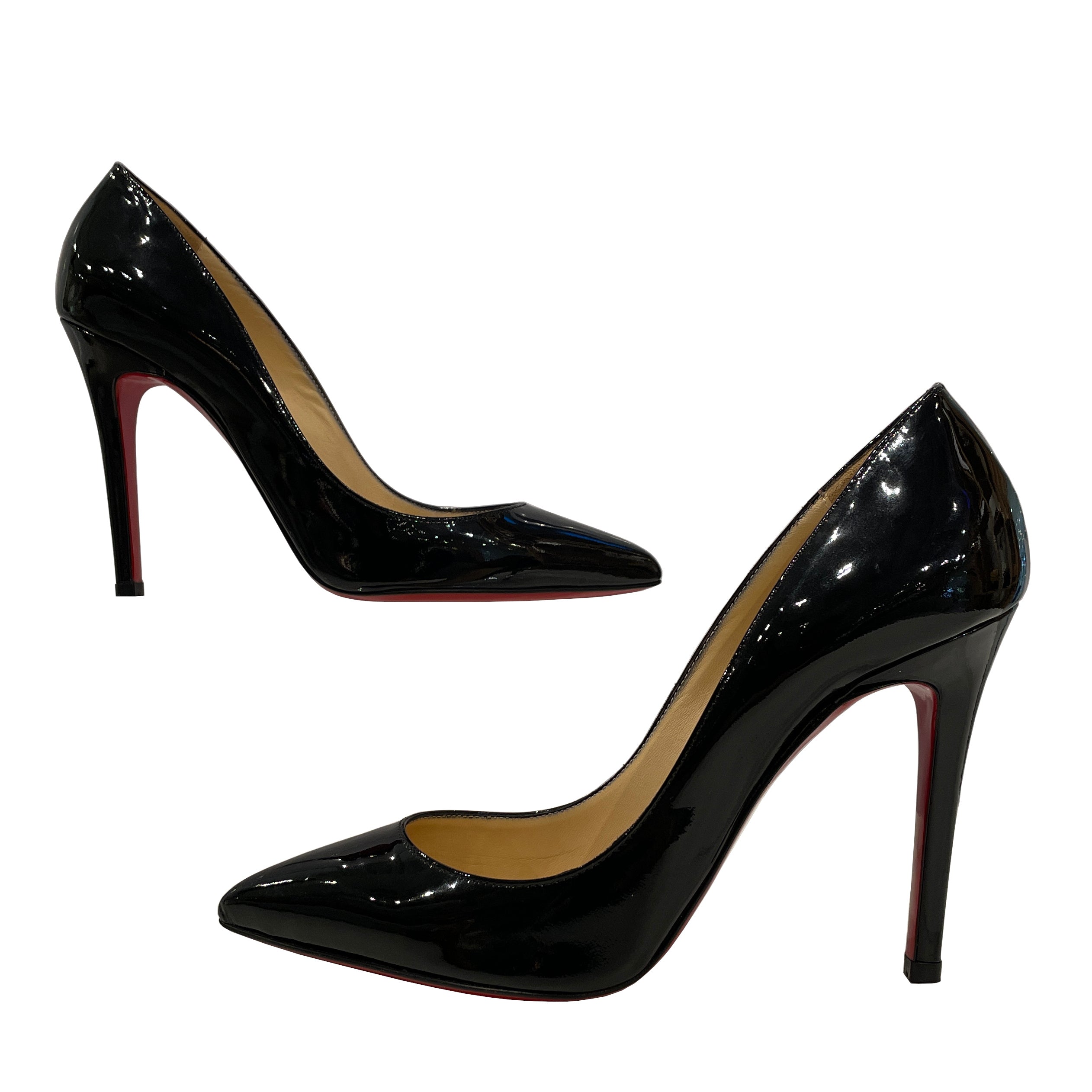 Christian Louboutin Pigalle 85mm Patent Calf Leather High Heel Pumps