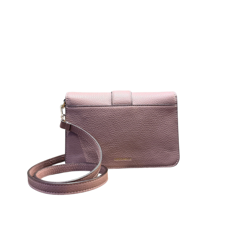 Coccinelle Tulip Shoulder Bag in Hammered Leather