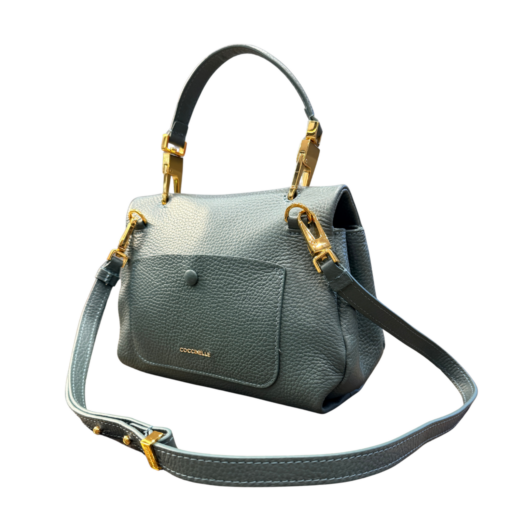 Coccinelle Neofirenze Soft Shoulder Bag in Grained Leather