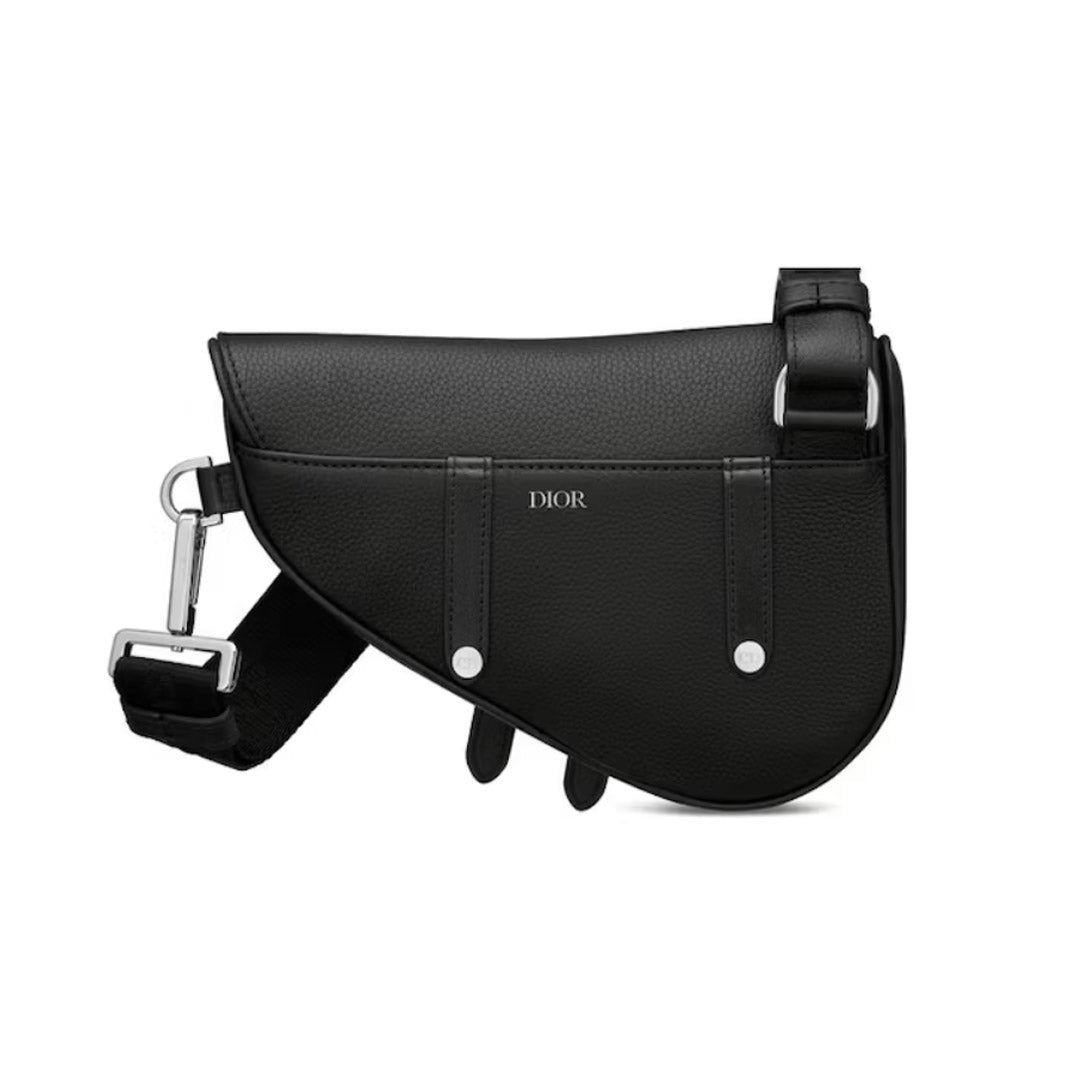 Nylon Saddle Bag Black