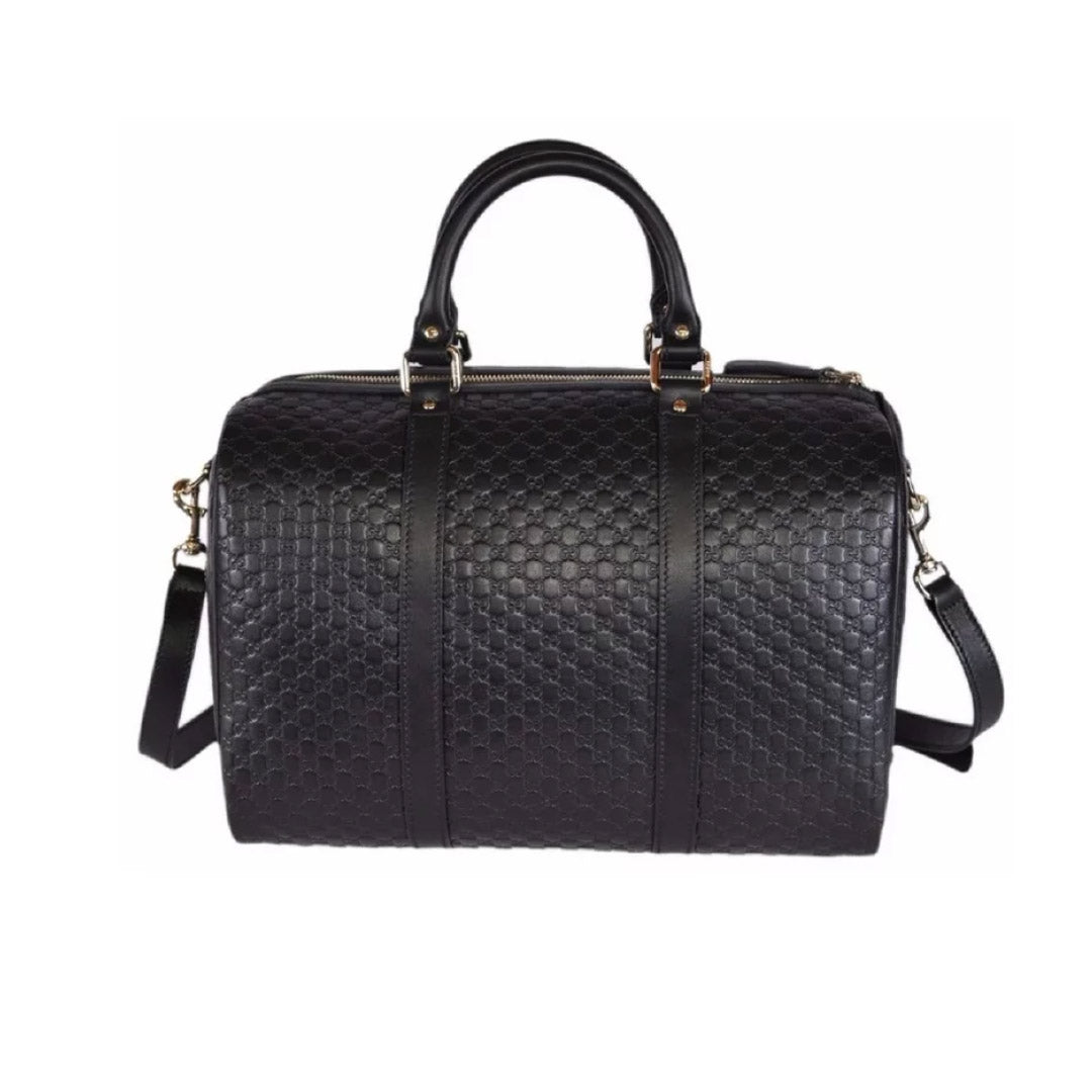 Boston Bag Microguccissima Black