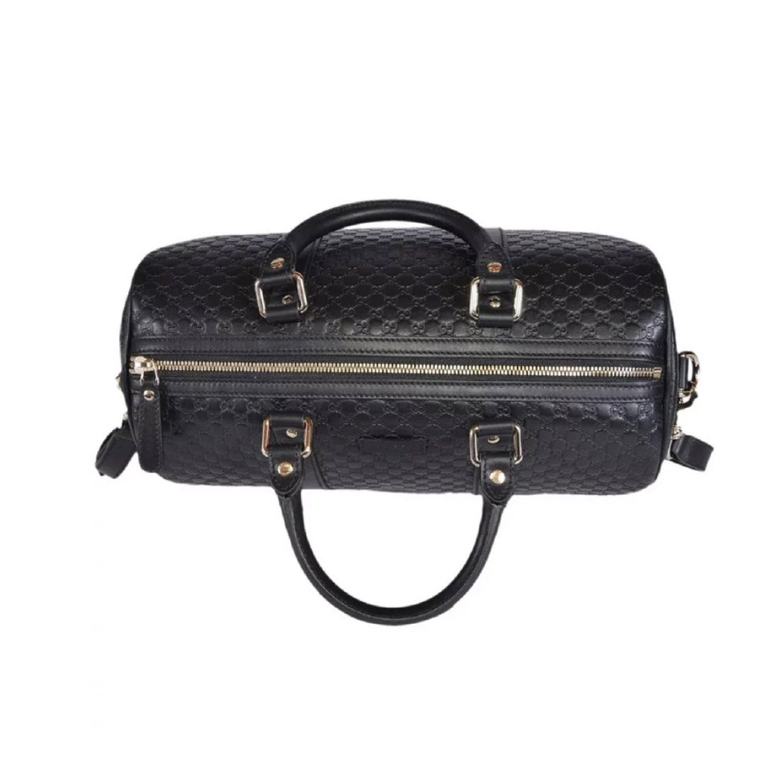 Boston Bag Microguccissima Black