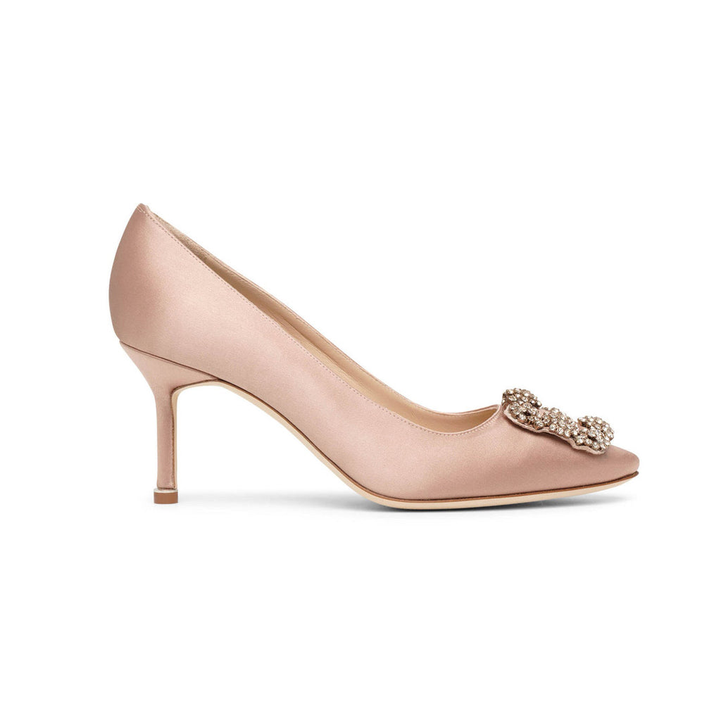 Hangisi 70 Satin Pumps - Nude