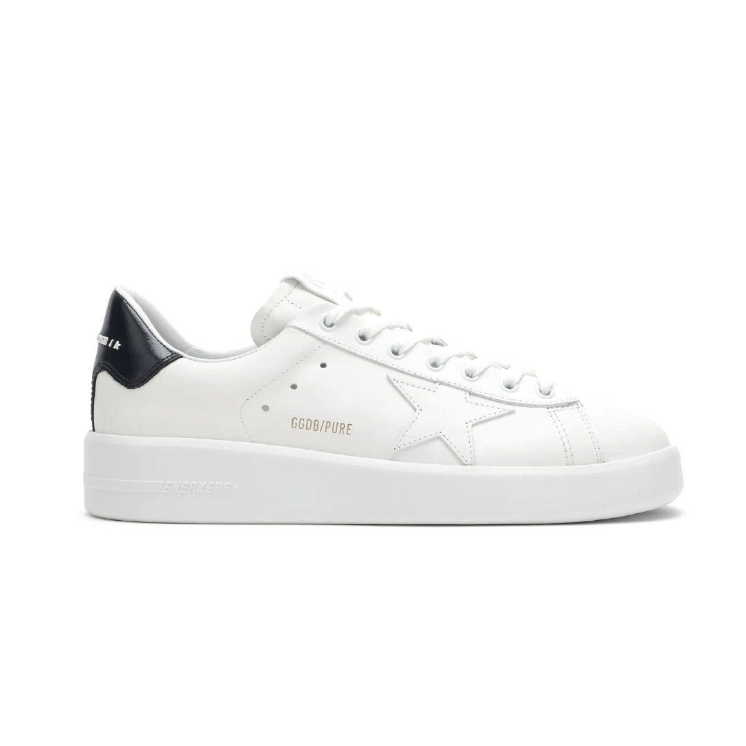 GGDB Purestar - Optical-White Leather, Black Heel Tab