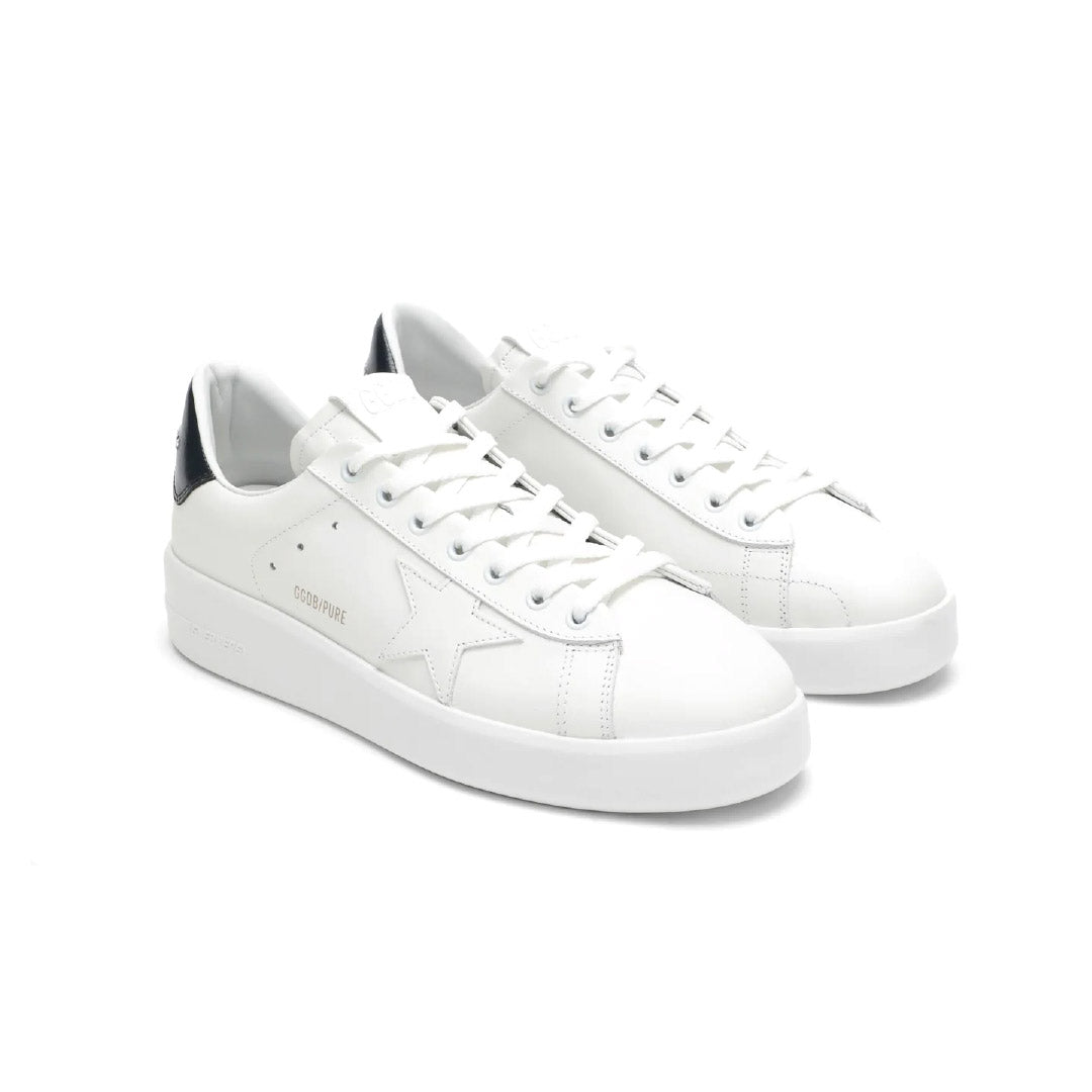 GGDB Purestar - Optical-White Leather, Black Heel Tab