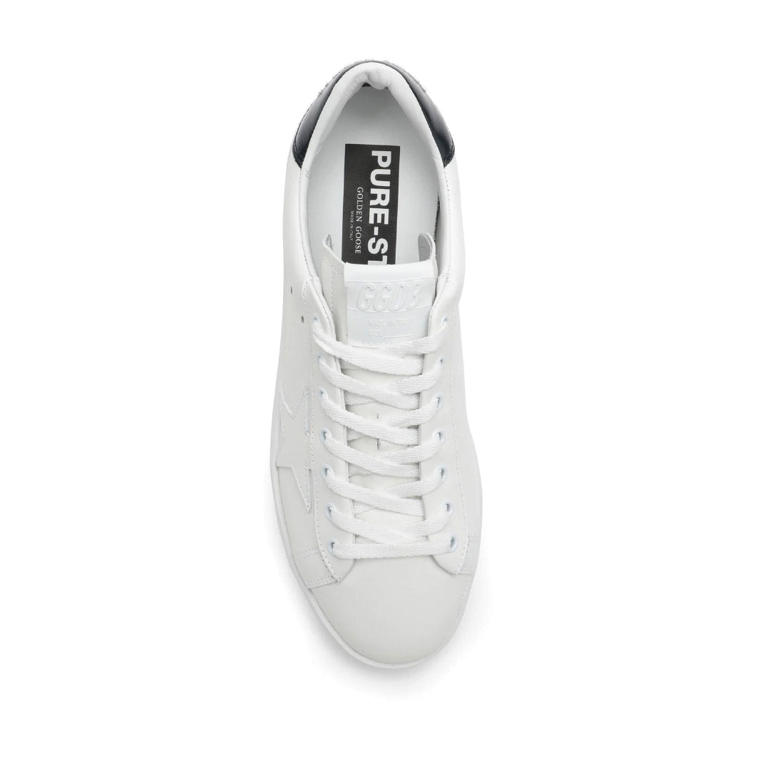 GGDB Purestar - Optical-White Leather, Black Heel Tab