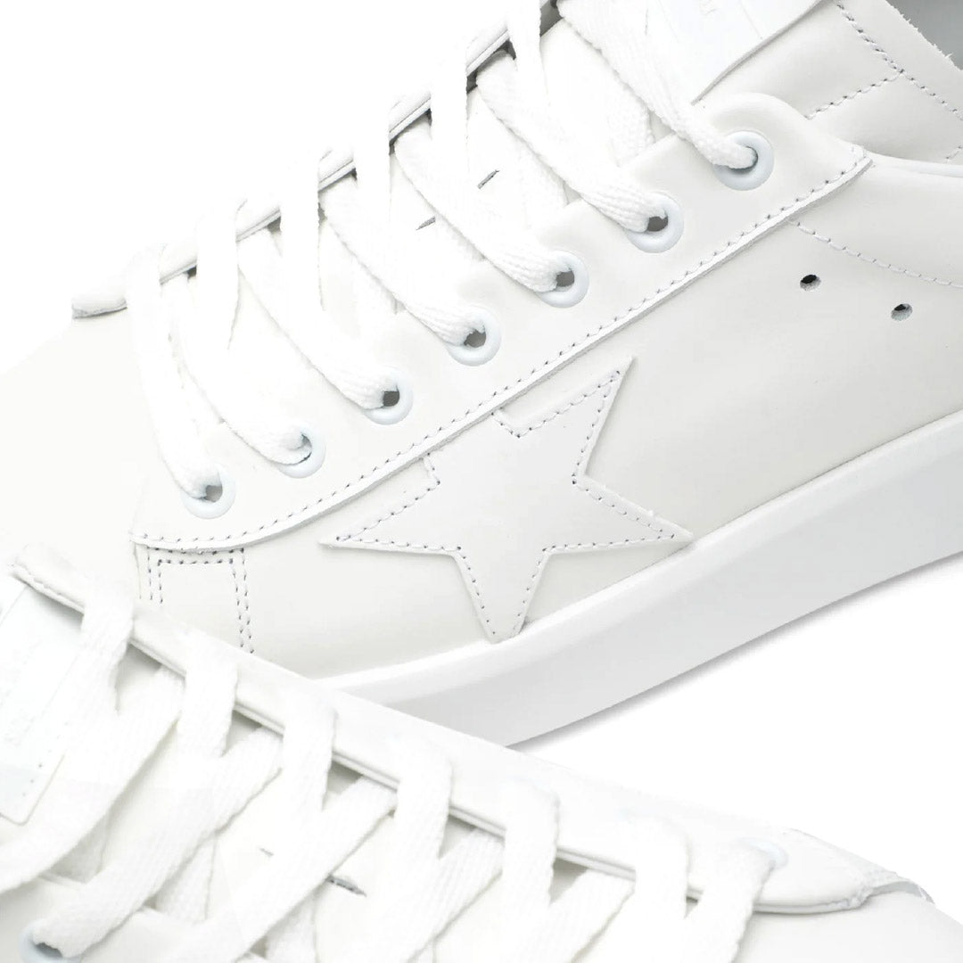 GGDB Purestar - Optical-White Leather, Black Heel Tab